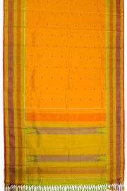 Yellow Handloom Threadwork Kanjivaram Silk Saree 10069269 - Avishya