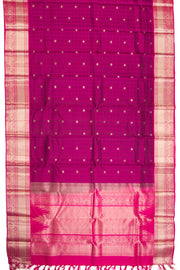 Purple Handloom Threadwork Kanjivaram Silk Saree 10069272 - Avishya