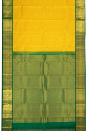 Yellow Kanjivaram Silk Saree