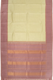 Mint Green Korvai Kanjivaram Silk Saree