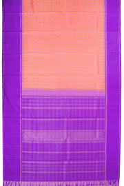 Peach Pai Kattam Korvai Silk Saree