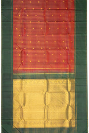 Maroon Handloom Kanjivaram Silk Saree 