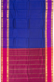 Blue Handloom Kanjivaram Soft Silk Saree 