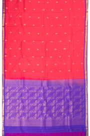 Pink Handloom Kanjivaram Pure Silk Saree