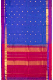 Blue Handloom Kanjivaram Pure Silk Saree