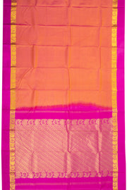Pink Handloom Kanjivaram Soft Silk Saree 