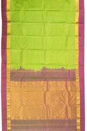 Green Handloom Kanjivaram Silk Saree