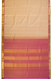 Beige Handloom Kanchipuram Pure Silk 10072804