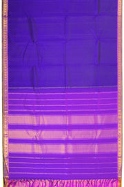 Blue Handloom Kanchipuram Pure Silk Saree 10072818