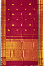 Maroon Pure Zari Kanjivaram Saree 10074768