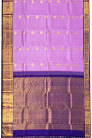 Violet Pure Zari Kanjivaram Saree 10074769
