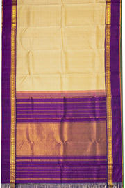 Beige Pure Zari Kanjivaram Saree 10074771