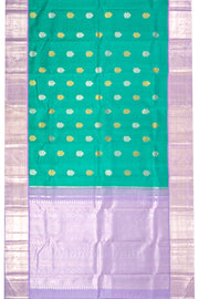 Green Pure Silver Zari Kanjivaram Saree 10074776
