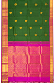 Green Pure Zari Kanjivaram Saree 10074777