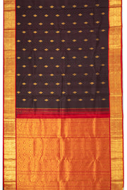 Brown Pure Zari Kanjivaram Saree 10074778