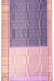 Grey Pure Zari Kanjivaram Saree 10074779
