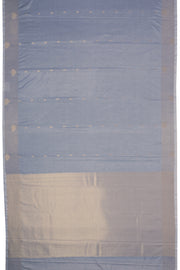 Slate Gray Kanjivaram Vegan Silk Saree 10075586