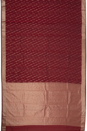 Blood Red Kanjivaram Vegan Silk Saree 10075587