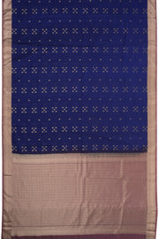  Duke Blue Kanjivaram Vegan Silk Saree 10075591