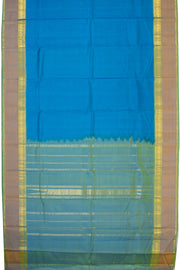 Rich Electric Blue Kanjivaram Silk Saree 10075605