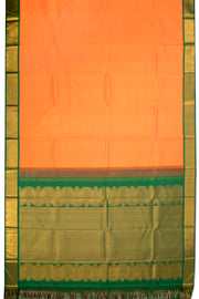 Fanta Orange Korvai Kanjivaram Silk Saree 10075651