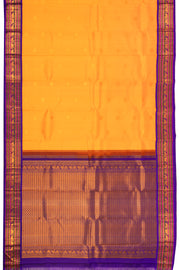 Weebly Orange Korvai Kanjivaram Silk Saree 10075654