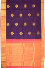 English Violet Korvai Kanjivaram Silk Saree 10075658