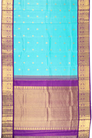Blue Diamond Korvai Kanjivaram Silk Saree 10075662