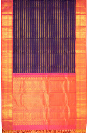 Russian Violet Korvai Kanjivaram Silk Saree 10075663