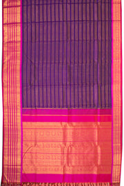 Ripe Plum Korvai Kanjivaram Silk Saree 10075664
