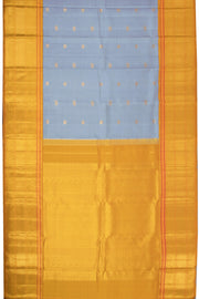 Cadet Gray Korvai Kanjivaram Silk Saree 10075667