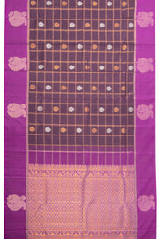 Brown Kanjivaram Pure Silk Saree 10076122