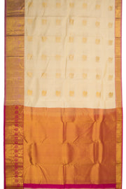 Cream Handloom Kanchipuram Pure Silk 10072822