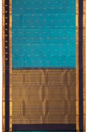 Blue Light Weight Kanjivaram Pure Silk Saree 10073807