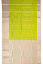 Yellow Kanjivaram Pure Silk Saree with Contrast Pallu 10074836
