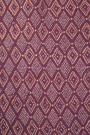 Violet Bandhani Cotton 3-Piece Salwar Suit Material-Avishya