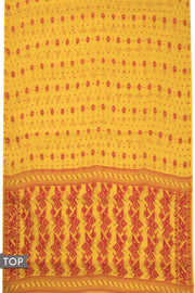 Yellow Jamdani Style Cotton 2-Piece Salwar Suit Material 10069912