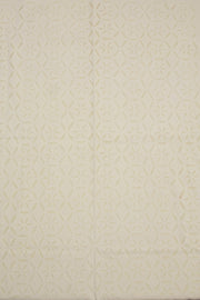 light Yellow Barmer Applique Embroidered Cotton 3 Piece Salwar Suit Material 10070159