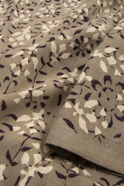 Grey Dabu Printed Cotton Salwar Suit Material -Avishya