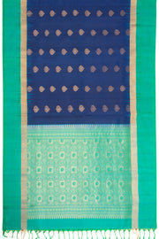 Blue Handloom Kanjivaram Soft Silk Saree 10075677