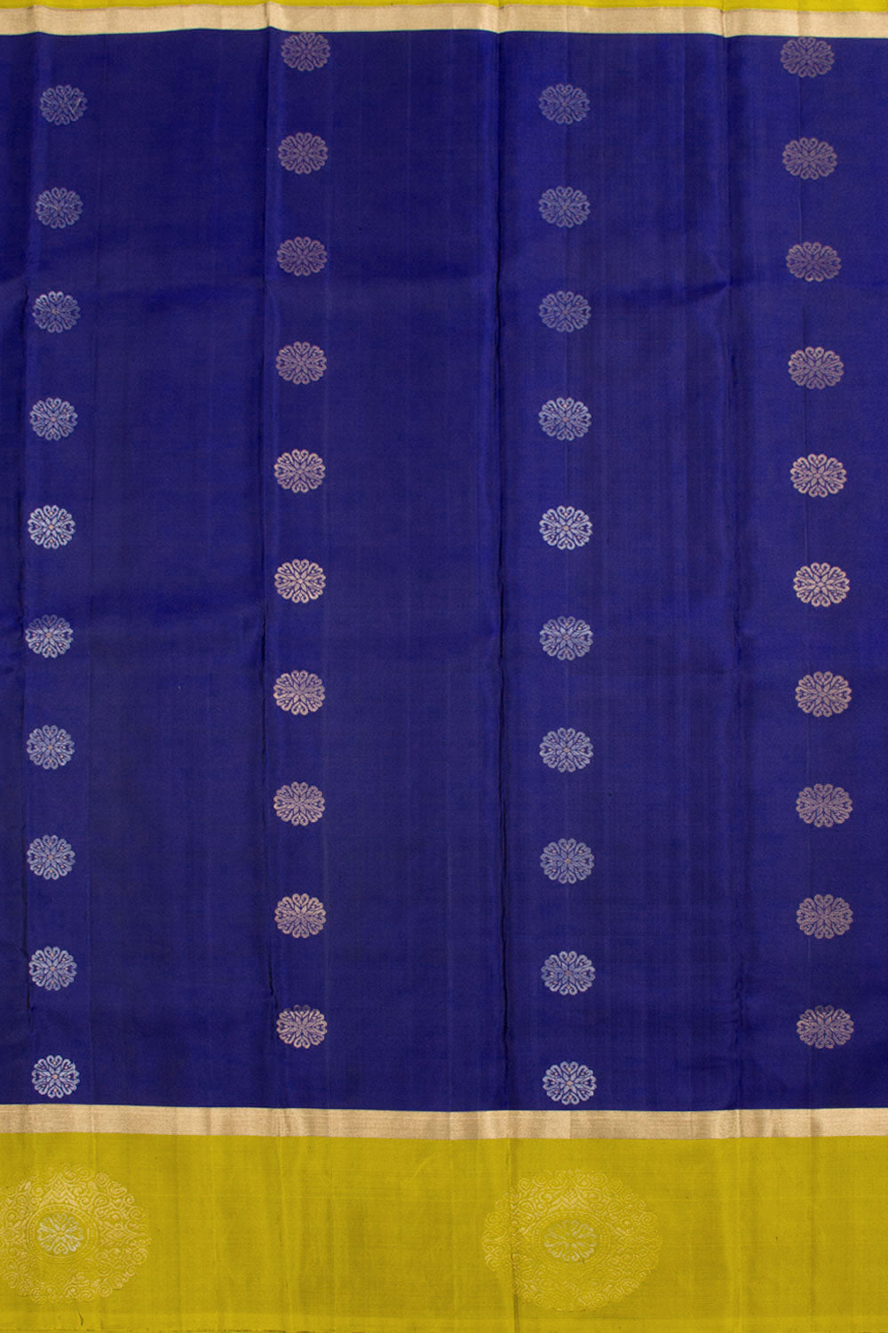 Azure Blue Handloom Kanjivaram Soft Silk Saree 10062447
