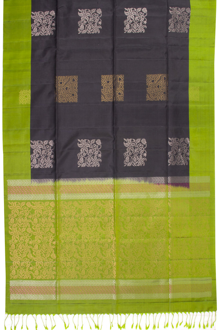 Black Kanjivaram Soft Silk Saree 