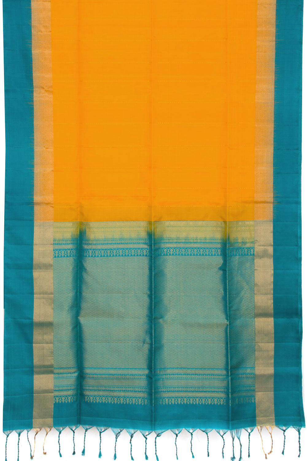 Yellow Kanjivaram Soft Silk Saree 10069205 - Avishya