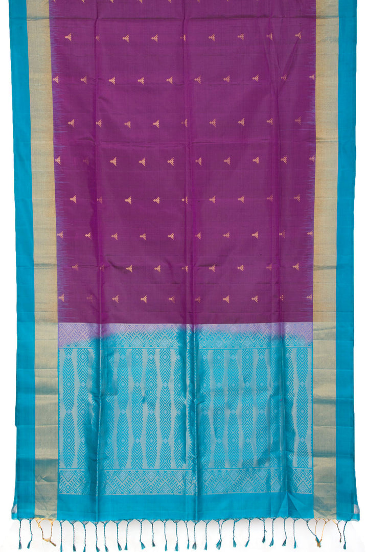 Purple Kanjivaram Soft Silk Saree 10069218 - Avishya