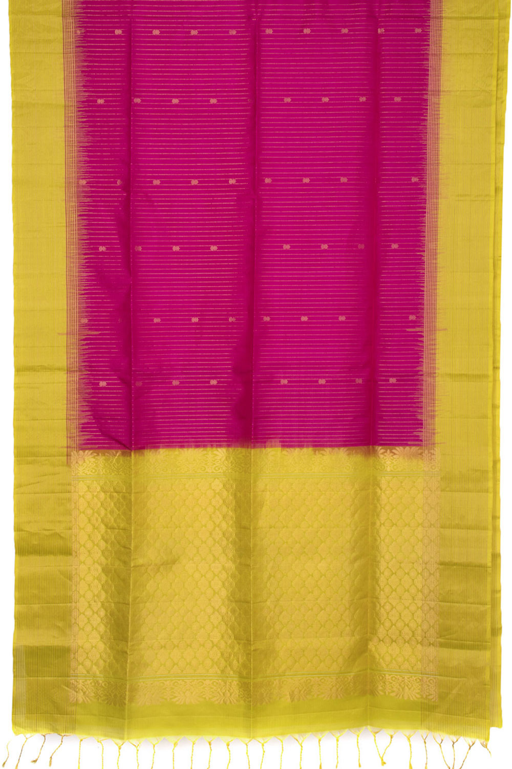 Magenta Kanjivaram Soft Silk Saree 10069219 - Avishya
