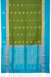Green Kanjivaram Soft Silk Saree 10069222 - Avishya