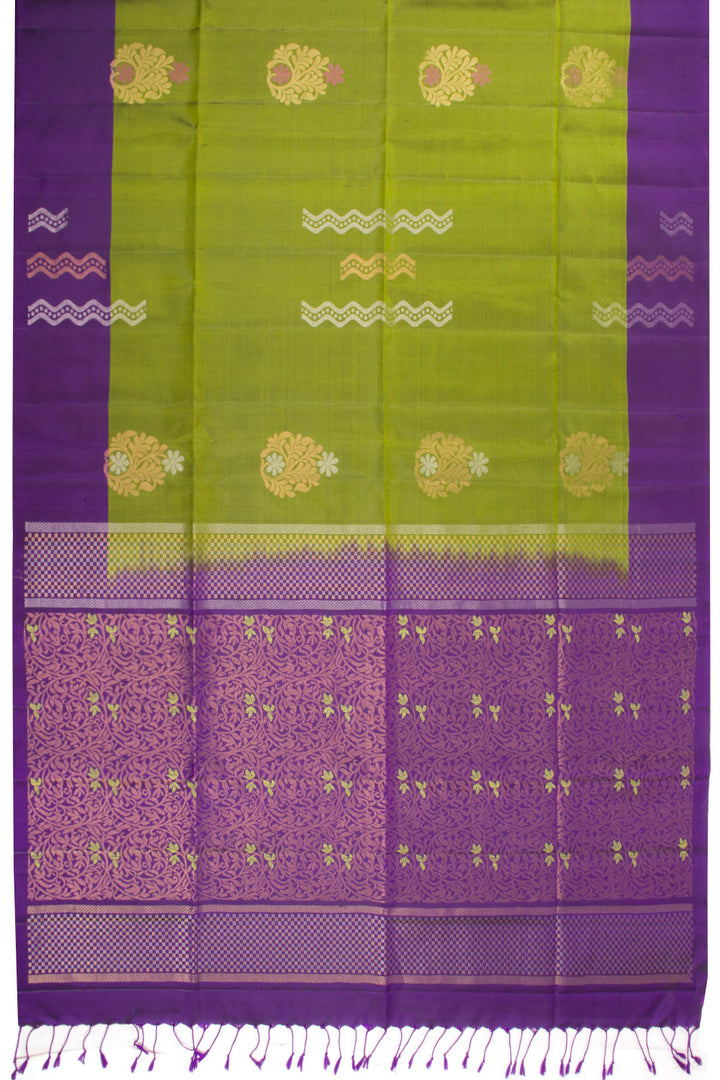 Green Kanjivaram Soft Silk Saree 
