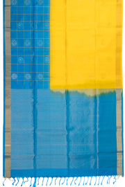 Yellow Handloom Kanjivaram Silk Saree 10070703