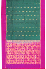 Dark Green Handloom Kanjivaram Silk Saree 10070715