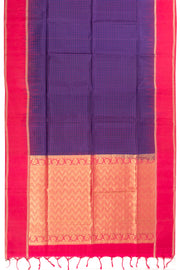 Midnight Blue Handloom Kanjivaram Silk Saree 10070727